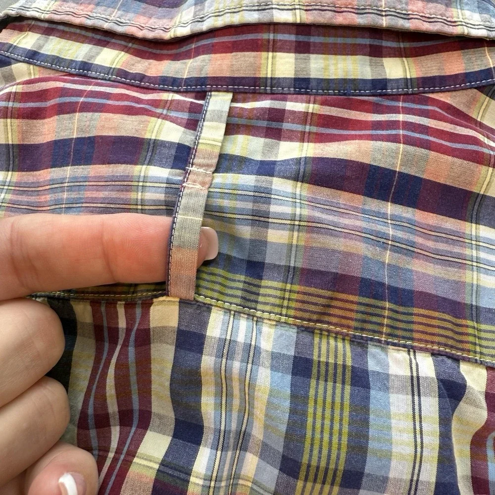 Banana Republic Men's Shirt Sz XL 17/17.5 Long Sleeve‎ Button Down Plaid